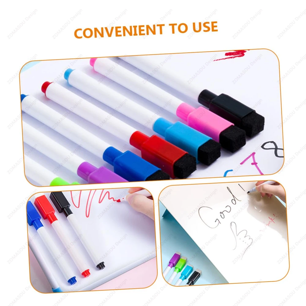 48-1Pcs Magnetic Erasable Whiteboard Pen Color Options Numbering Stationery Office Teaching Supplies for Student Blackboard Note thumbnail 4