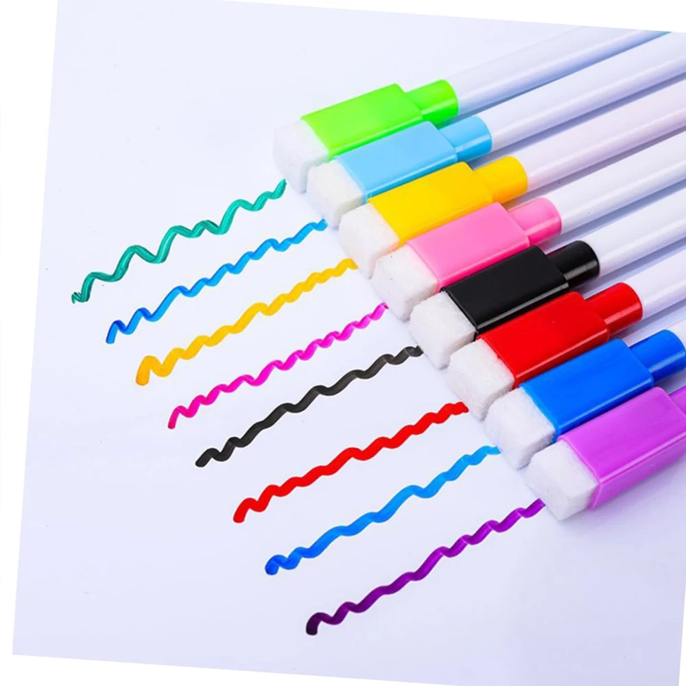 48-1Pcs Magnetic Erasable Whiteboard Pen Color Options Numbering Stationery Office Teaching Supplies for Student Blackboard Note thumbnail 2