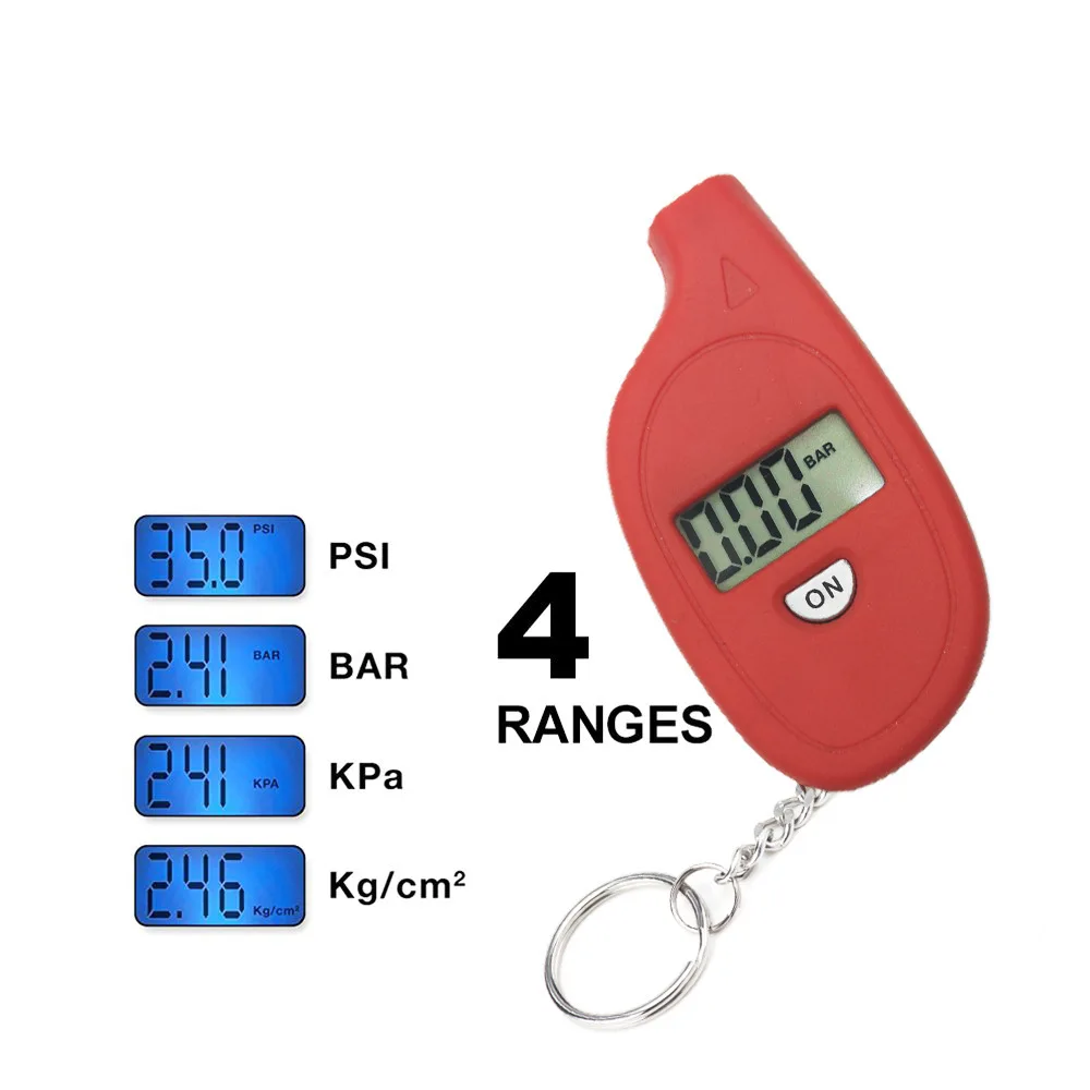 Mini Keychain Style Digital Tire Gauge LCD Display 2-150 PSI Car Tyre Air Pressure Tester Meter for Car Auto Motorcycle thumbnail 2
