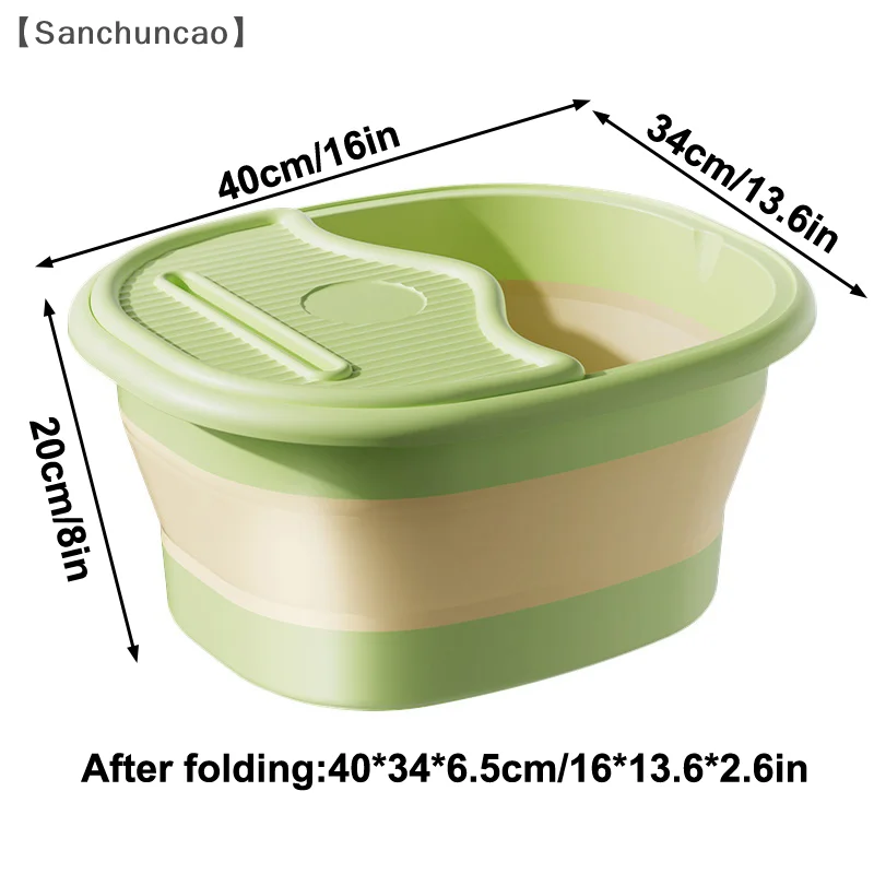 1Pcs Foldable Home Foot Bath Bucket Massage Foot Wash Leisure Health Bucket Foot Bath Basin Portable Foot Soak Foot Tub thumbnail 6