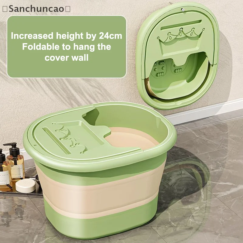 1Pcs Foldable Home Foot Bath Bucket Massage Foot Wash Leisure Health Bucket Foot Bath Basin Portable Foot Soak Foot Tub thumbnail 3
