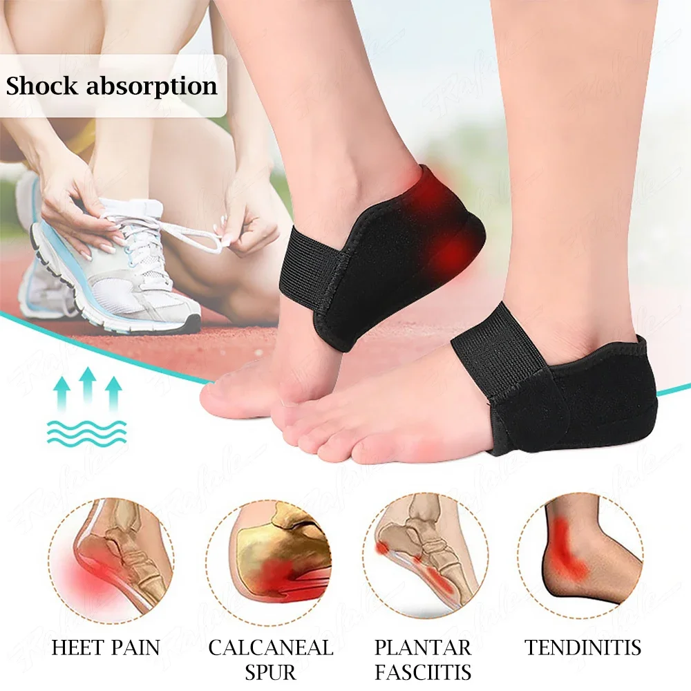 1 Pair Soft Height Increase Insole Sock For Men Women Half Heel Protectors Heightening Shoes Sole Pad Lift Heighten Foot Cushion thumbnail 2