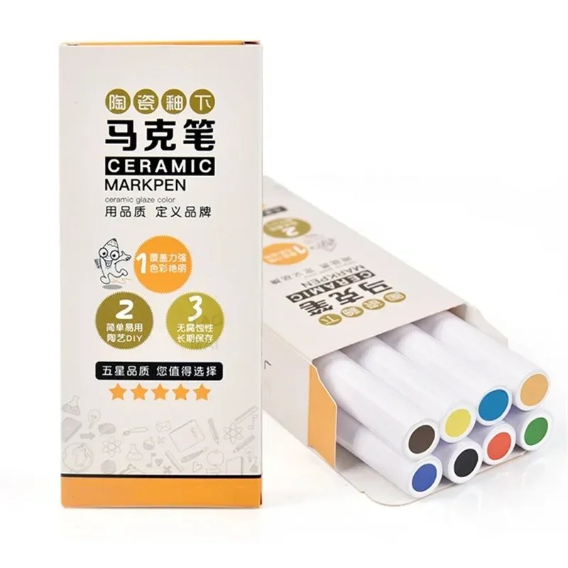 Pottery Art Underglaze Marker Pen Ceramic Pigment Ceramic DIY Painting Special Pen Dot Painting Craft Pottery Tools thumbnail 6
