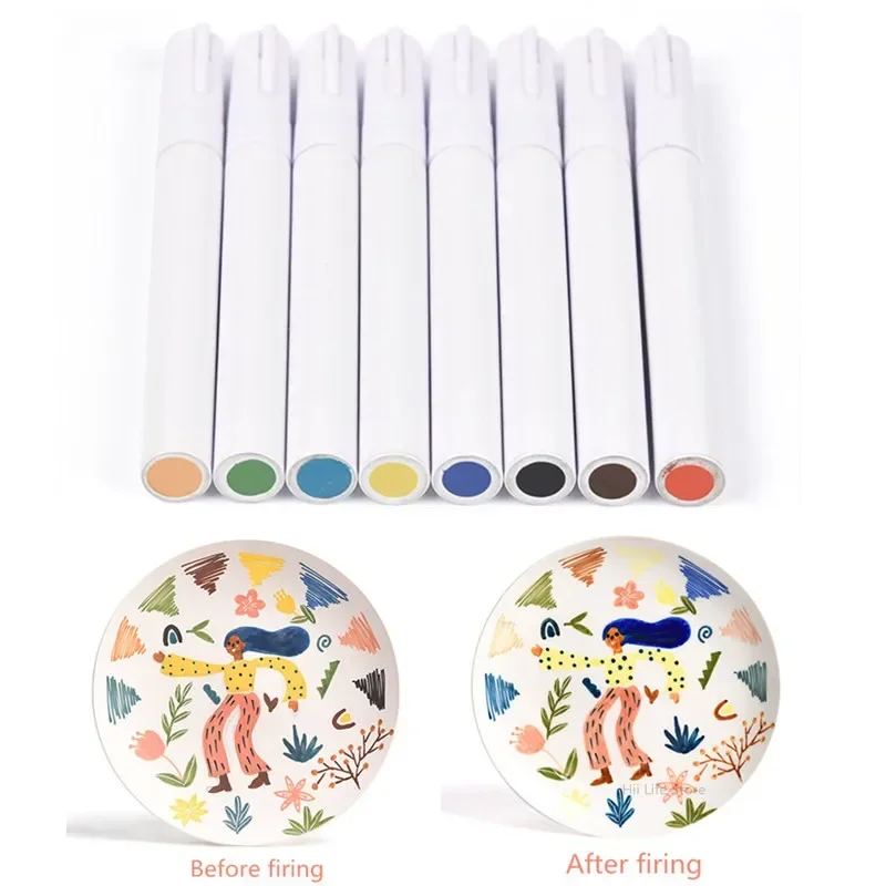 Pottery Art Underglaze Marker Pen Ceramic Pigment Ceramic DIY Painting Special Pen Dot Painting Craft Pottery Tools thumbnail 2