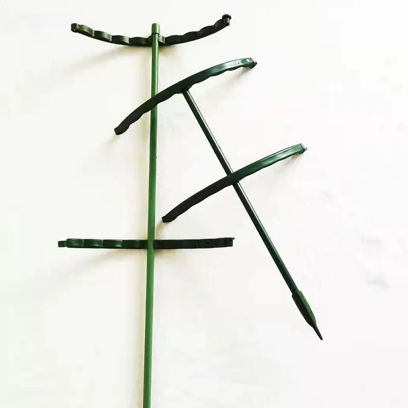 2/4PCS Plastic Plant Support Pile Frame Greenhouse Arrangement Semicircle Fixed Rod Indoor Flower Plant Vine Climbing Bracket thumbnail 2