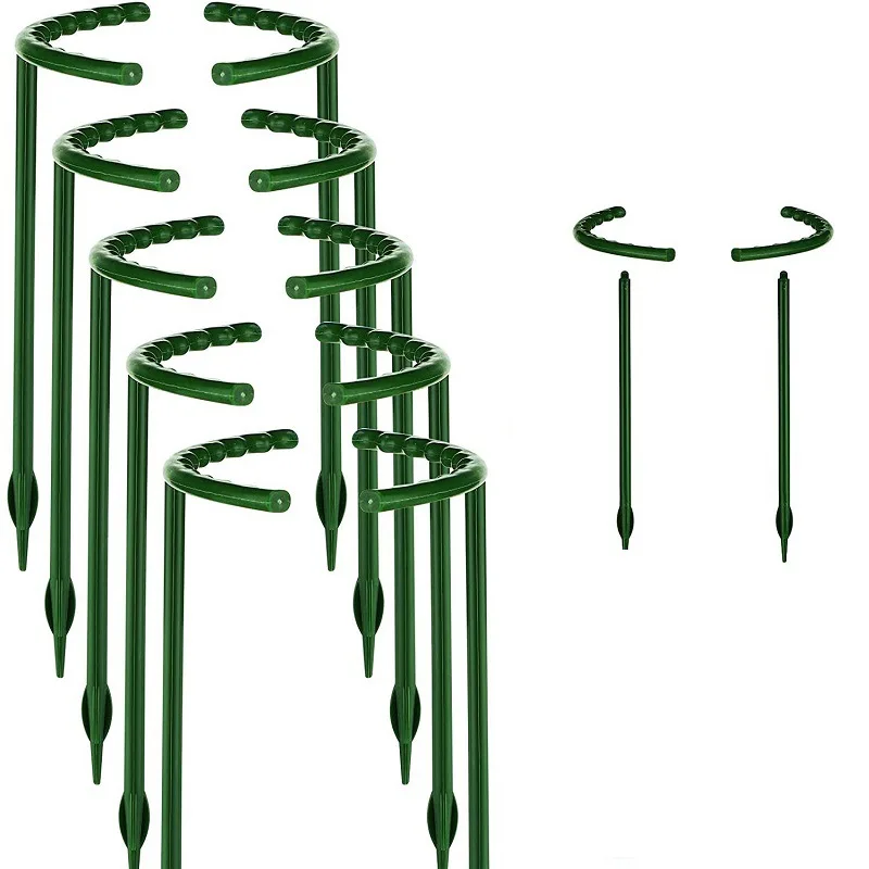 2/4PCS Plastic Plant Support Pile Frame Greenhouse Arrangement Semicircle Fixed Rod Indoor Flower Plant Vine Climbing Bracket thumbnail 5