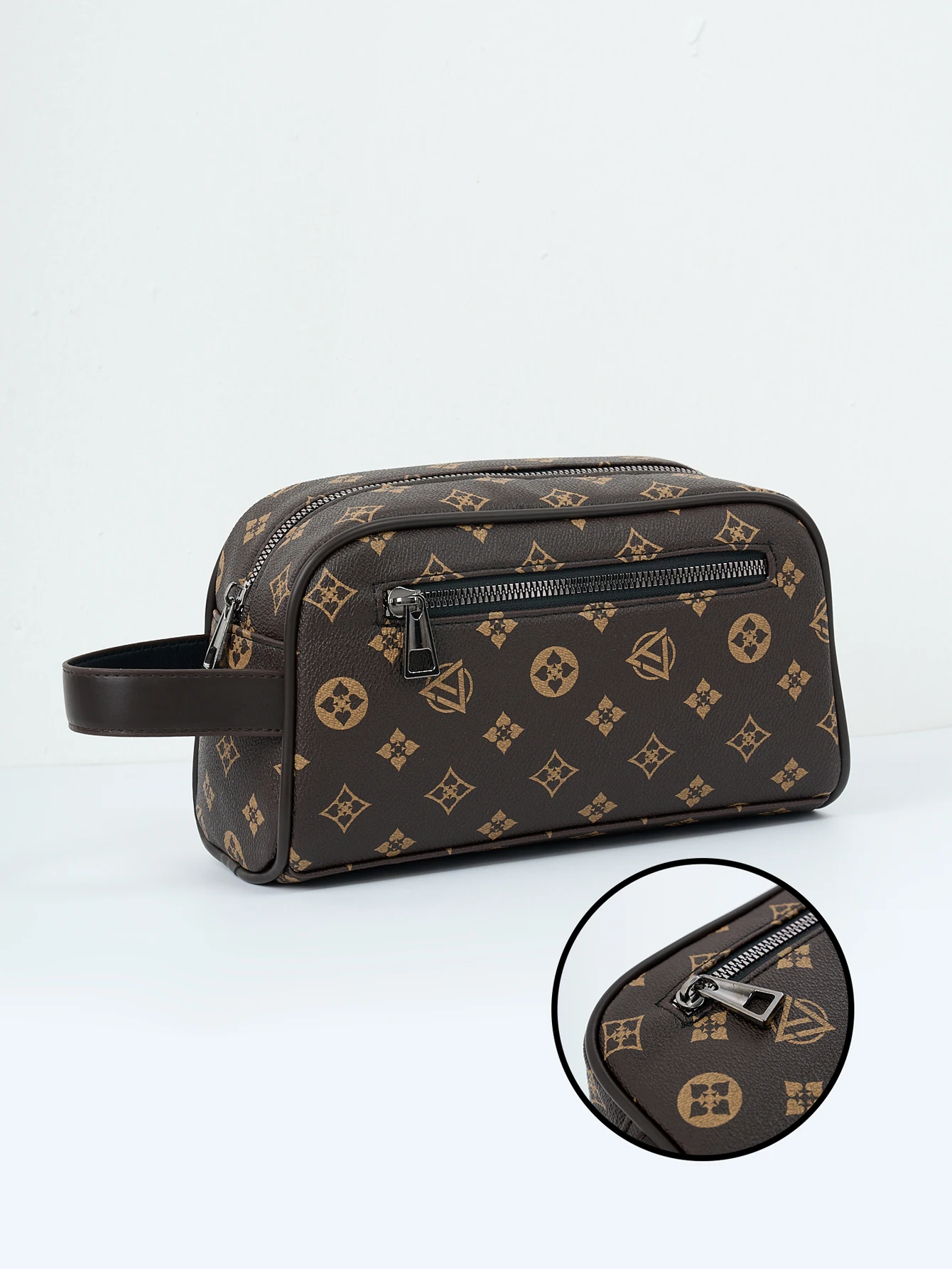 Retro Commuter Clutch Bag Fashion Business Portable Large Capacity Multifunctional Travel Tote Handbag Cell Phone Bag thumbnail 3