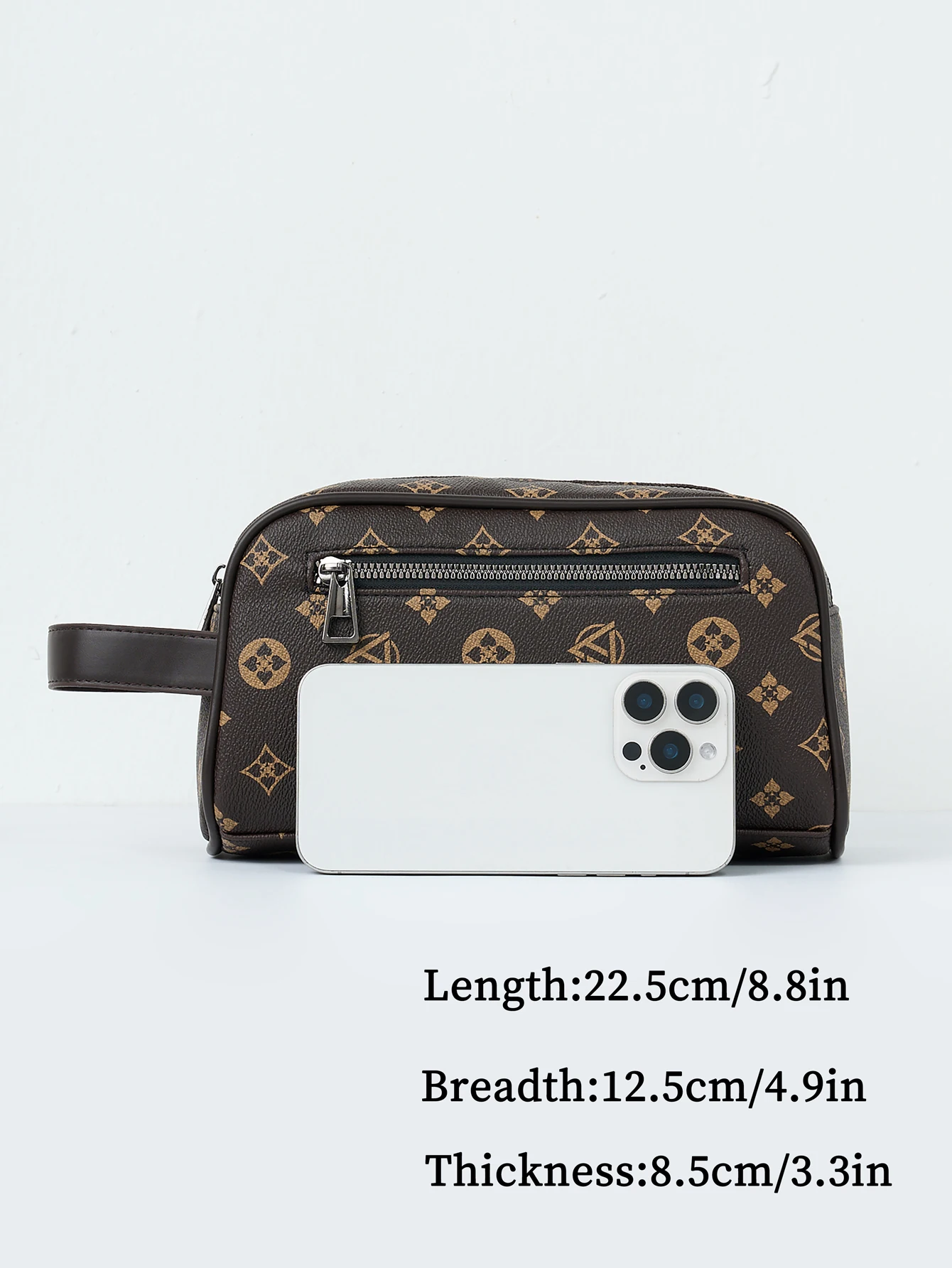 Retro Commuter Clutch Bag Fashion Business Portable Large Capacity Multifunctional Travel Tote Handbag Cell Phone Bag thumbnail 5