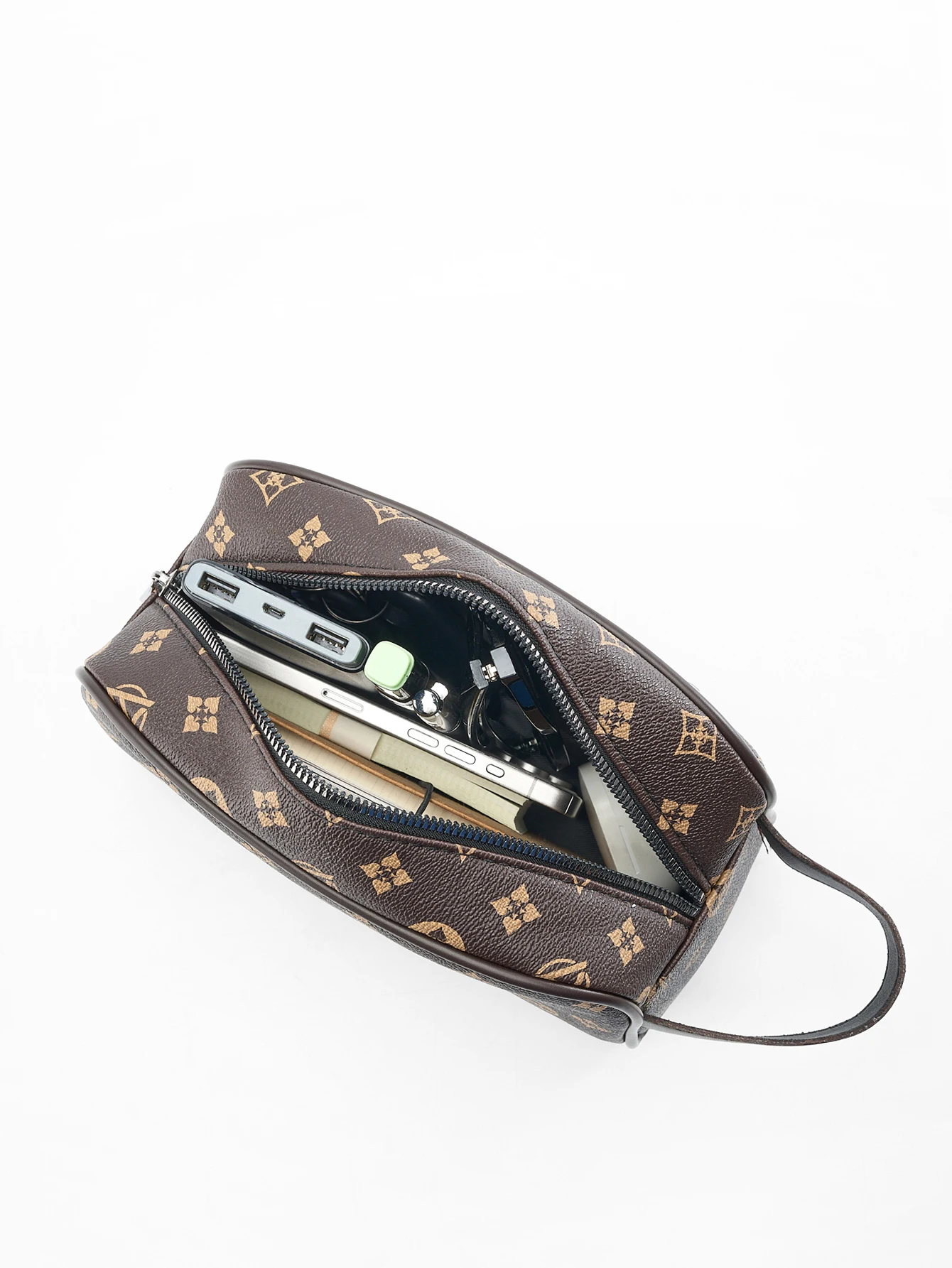 Retro Commuter Clutch Bag Fashion Business Portable Large Capacity Multifunctional Travel Tote Handbag Cell Phone Bag thumbnail 2