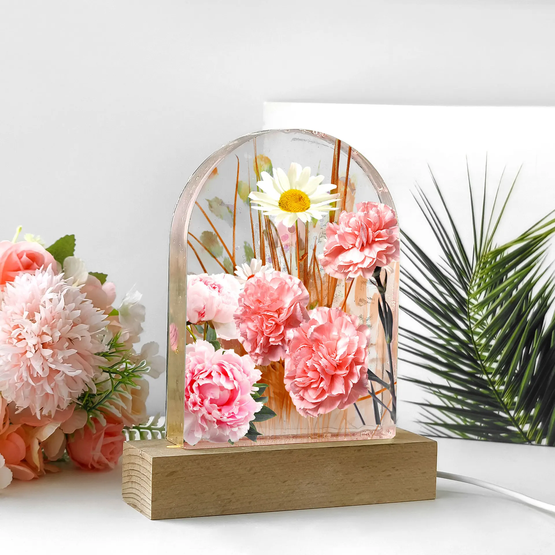DIY Crystal Epoxy Resin Silicone Mold Geometric 3D Desktop Ornament Bookend Mould for Wholesale Crafts Decor thumbnail 4