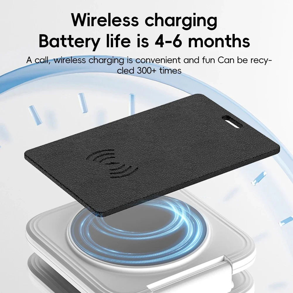 Card-Type Wallet Pet Location Finder Tracker Rechargeable Smart Anti-Loss Bluetooth Locator for Luggage Work With Apple Findmy thumbnail 5