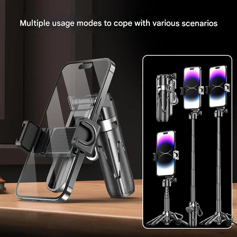 New Latest Upgrade P15 Mini Portable Phone Holder Selfie Stick P15T Mini Adds Bluetooth Remote Control Zoom Function Phone Stand thumbnail 6