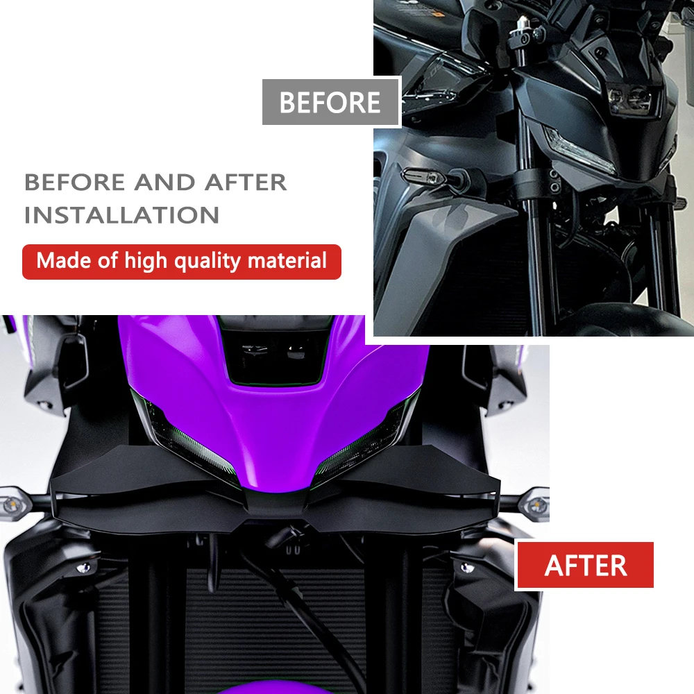 For MT 09 MT09 SP 2024 2025 Motorcycle Downforce Naked Frontal Spoilers Winglet Aerodynamic Wing Front Spoiler Kit thumbnail 5