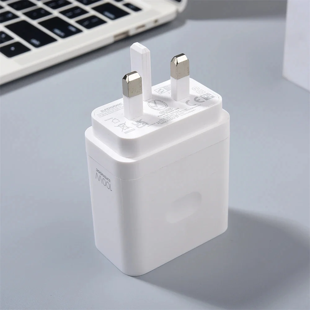 OnePlus 100W UK SuperVOOC Fast Charger Adapter For 1+13T 13R 12R 11R 10R 13 12 11 Ace 2 3 5 Pro V Nord 3 4 CE 4 10A USB C Cable thumbnail 4