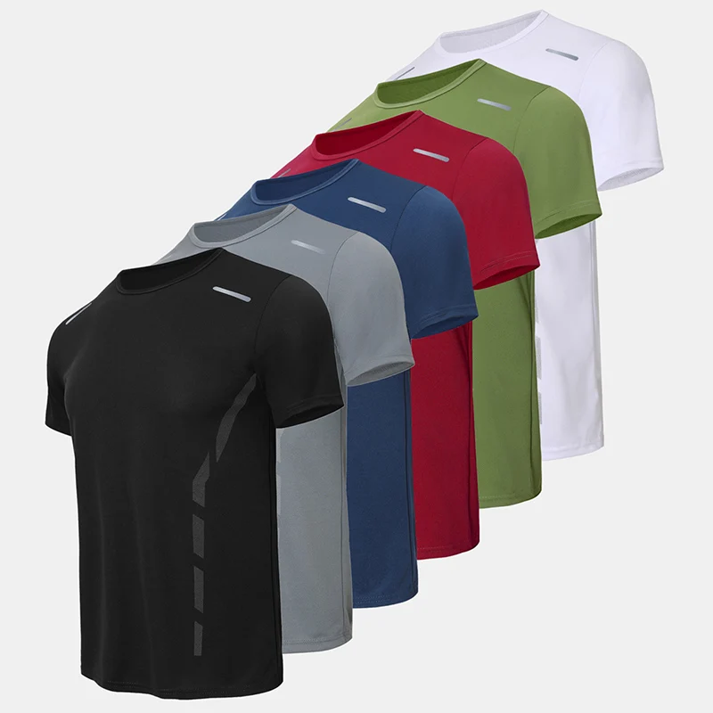 1/2/4 Piece Men's Quick Drying Sports Suit Casual Breathable Short Sleeved T-shirt Pocket Versatile Shorts For Teenagers To Wear thumbnail 5