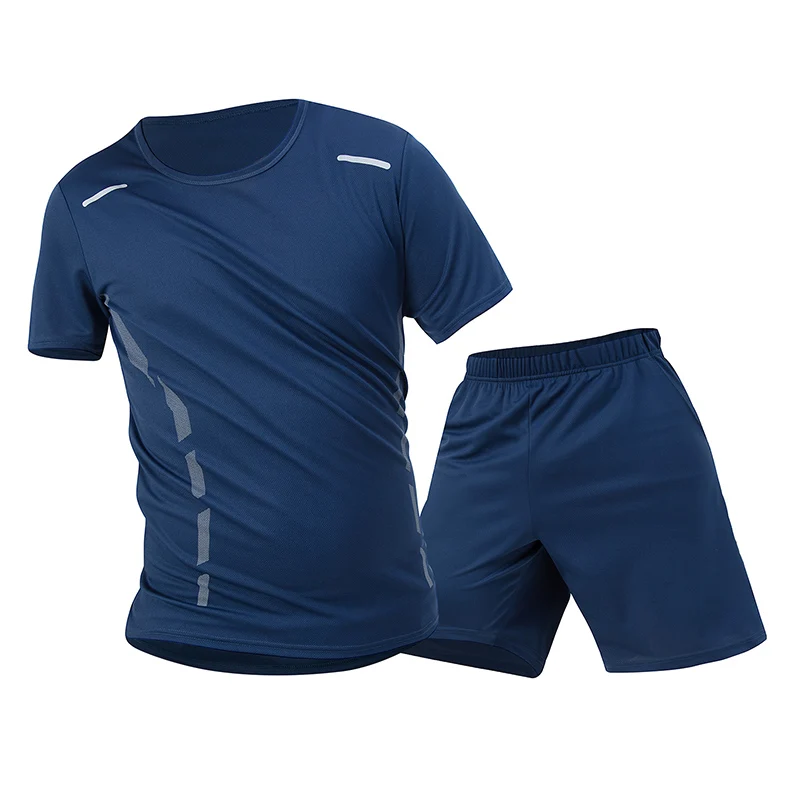 1/2/4 Piece Men's Quick Drying Sports Suit Casual Breathable Short Sleeved T-shirt Pocket Versatile Shorts For Teenagers To Wear thumbnail 3