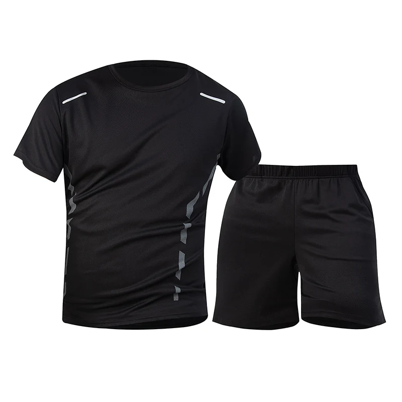 1/2/4 Piece Men's Quick Drying Sports Suit Casual Breathable Short Sleeved T-shirt Pocket Versatile Shorts For Teenagers To Wear thumbnail 4