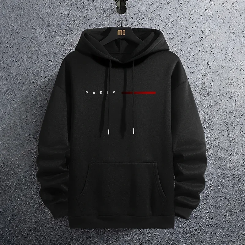 Paris Fashion Hoodies for Men All Season Daily Casual Sports Hooded Sweatshirts 2025 Male Home Outdoor Comfort Fashion Pullover