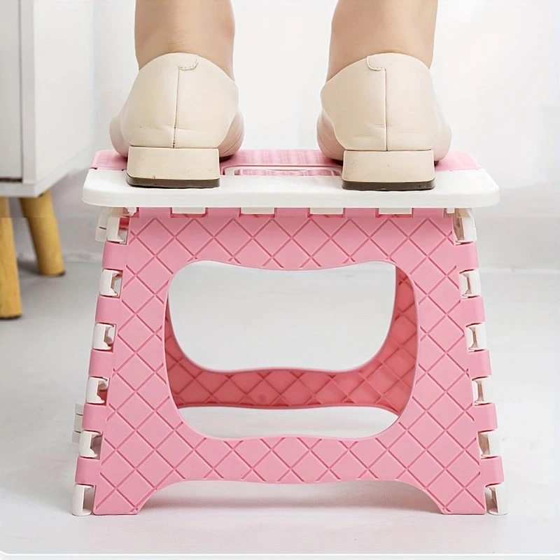 Adult Folding Step Stool, Foldable Stool, Suitable for Living Room, Kitchen, and Bathroom, Portable Travel Stool thumbnail 4