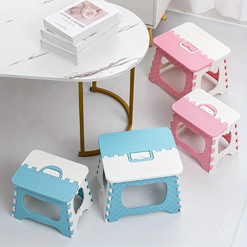 Adult Folding Step Stool, Foldable Stool, Suitable for Living Room, Kitchen, and Bathroom, Portable Travel Stool thumbnail 3