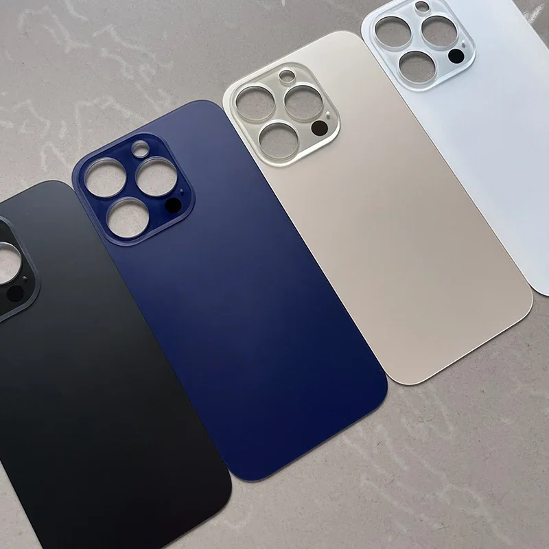 10PCS 2 in 1 Big Hole Rear Battery Back Door Glass For iPhone 14 Pro Back Cover Glass for iPhone 14 Replacement Part thumbnail 5