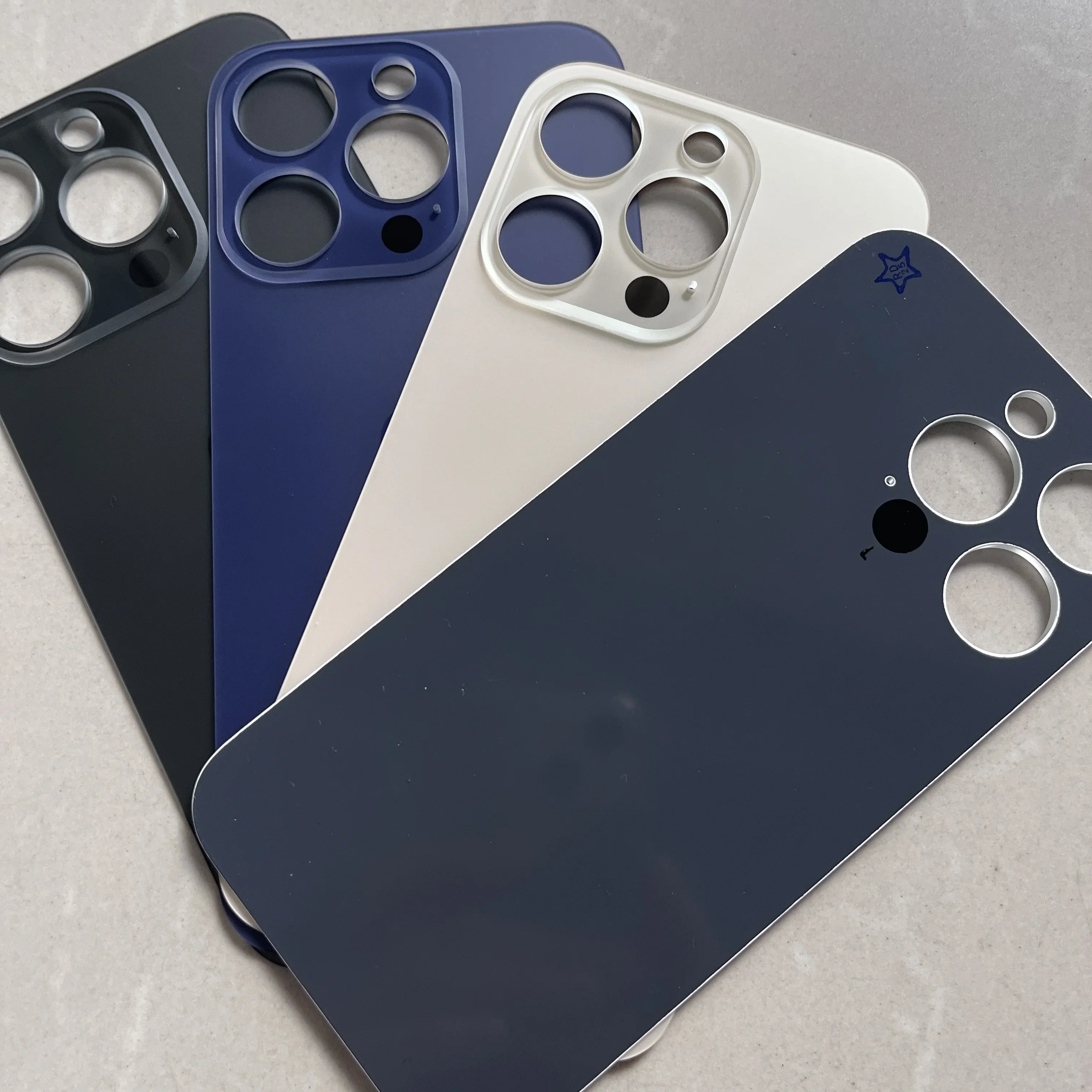 10PCS 2 in 1 Big Hole Rear Battery Back Door Glass For iPhone 14 Pro Back Cover Glass for iPhone 14 Replacement Part thumbnail 4