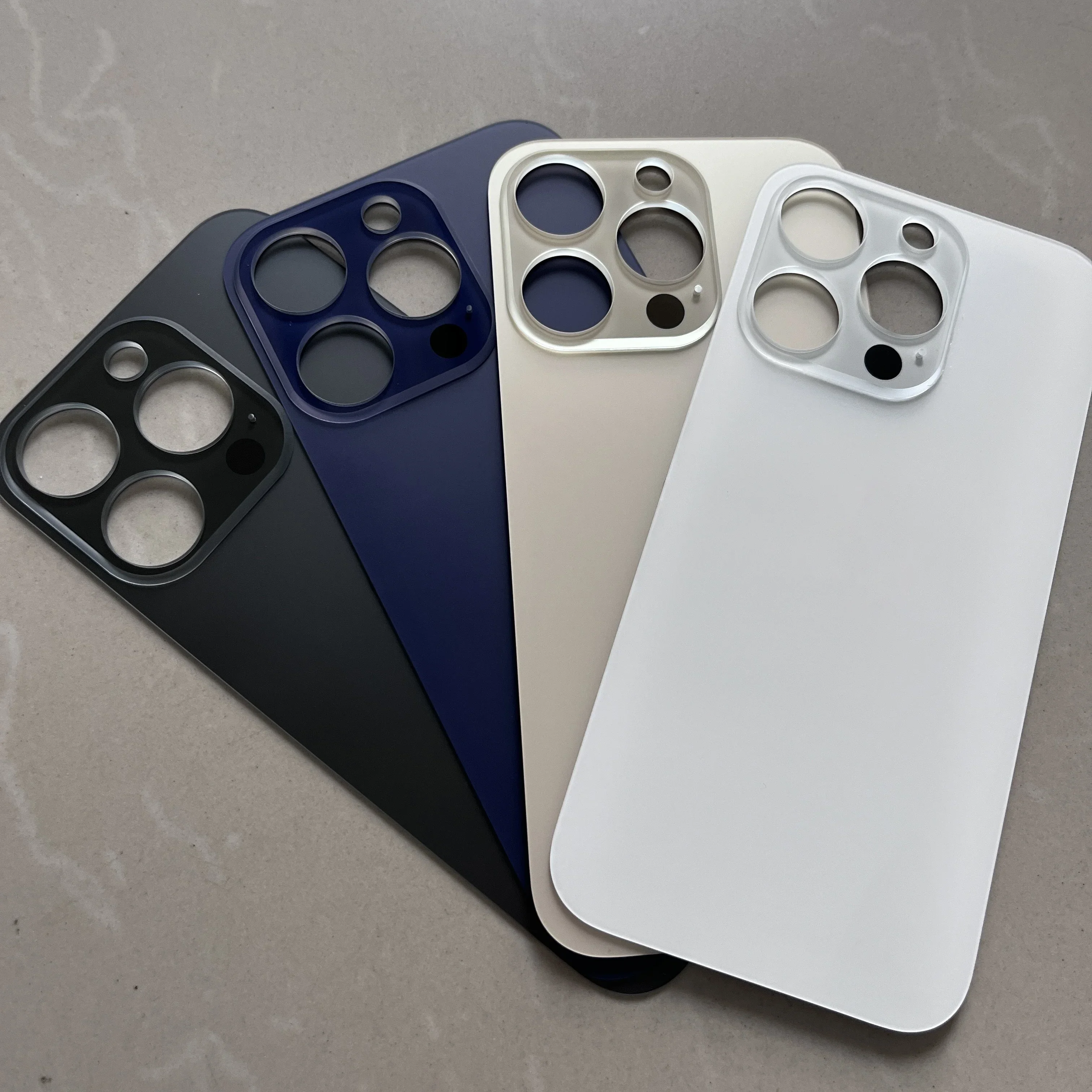 10PCS 2 in 1 Big Hole Rear Battery Back Door Glass For iPhone 14 Pro Back Cover Glass for iPhone 14 Replacement Part thumbnail 2