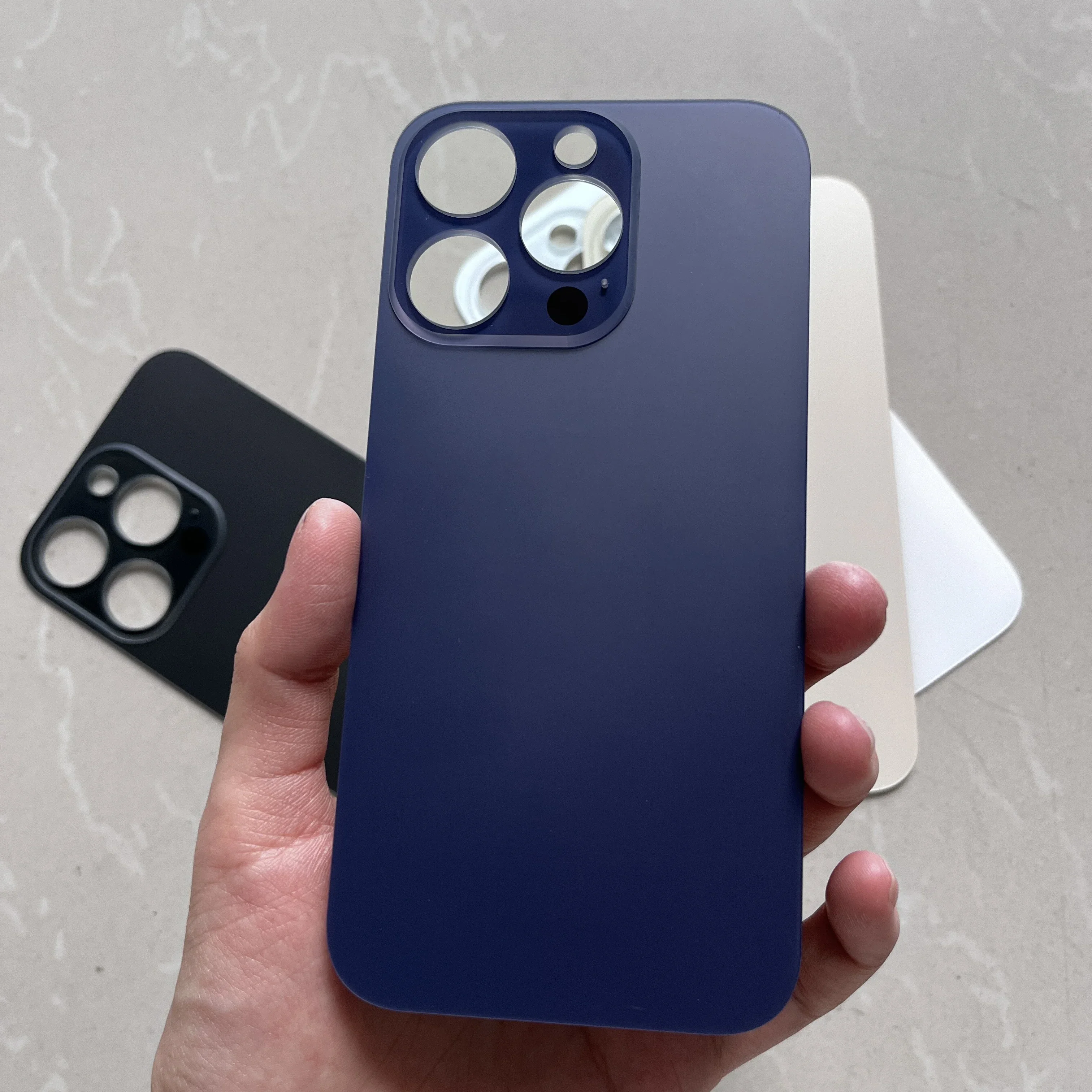 10PCS 2 in 1 Big Hole Rear Battery Back Door Glass For iPhone 14 Pro Back Cover Glass for iPhone 14 Replacement Part thumbnail 6