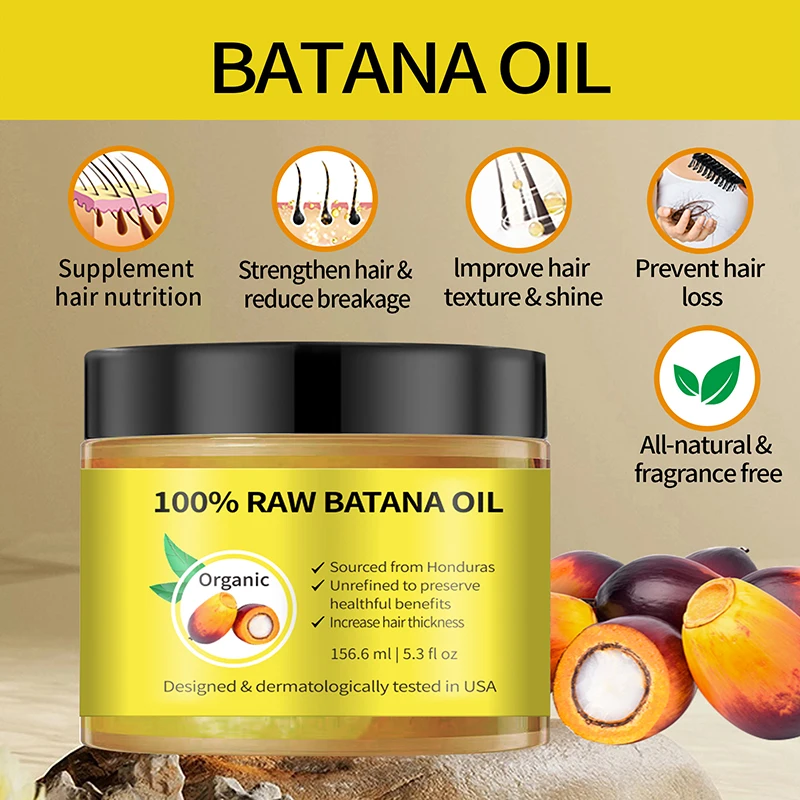 Batana Oil For Scalp And Hair Care, Palm Oil Enriched, Plant Extracts, Scalp And Hair Care Product thumbnail 2
