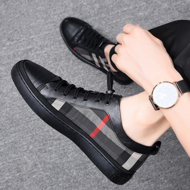 Men's High Quality Genuine Leather Loafers Handmade Men Shoes Moccasins Walking Men Flats Casual Male Work Shoes Homme Zapatos thumbnail 4