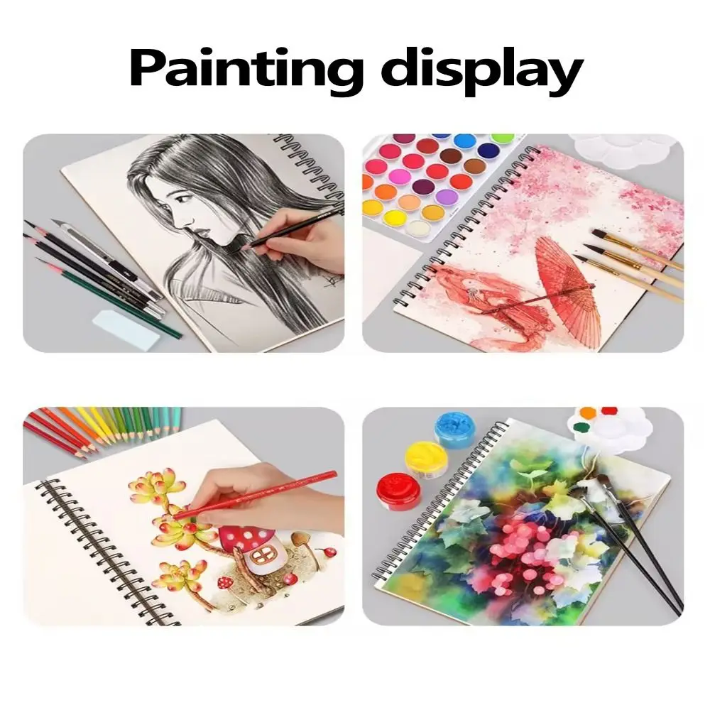 30Sheets 8K 16K Coil Sketchbook Spiral Bound Eco-Friendly Thick Drawing Paper Acid Free A4 A5 A6 Artist Sketch Pad Oil Painting thumbnail 5