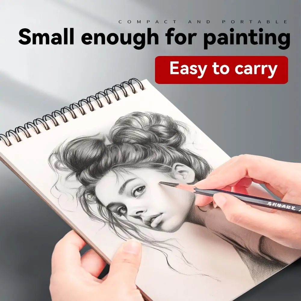 30Sheets 8K 16K Coil Sketchbook Spiral Bound Eco-Friendly Thick Drawing Paper Acid Free A4 A5 A6 Artist Sketch Pad Oil Painting thumbnail 4