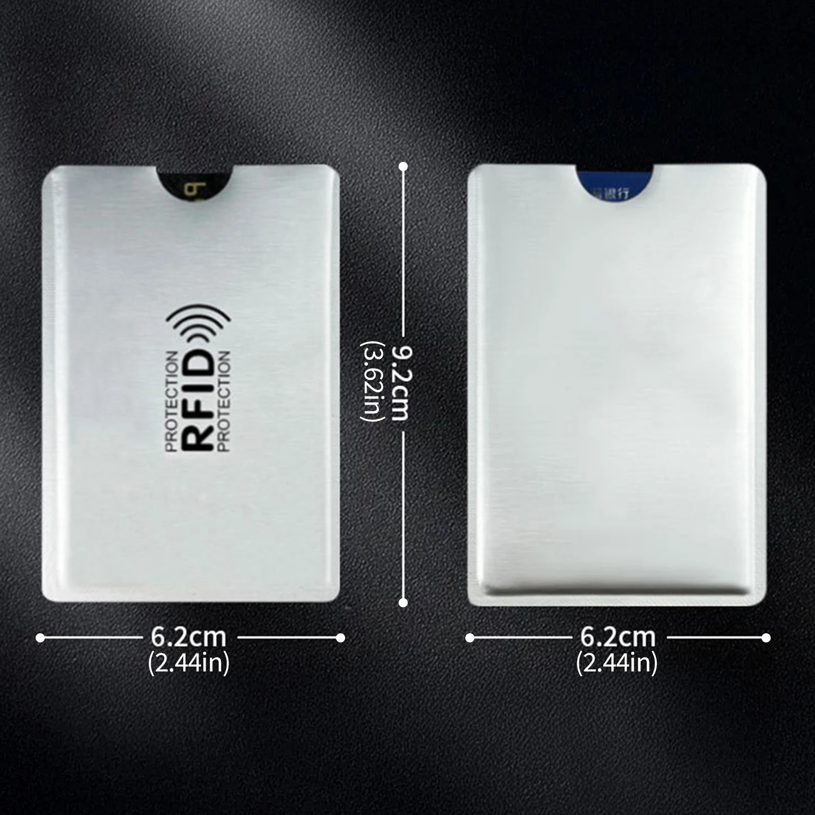 1Pc New Anti Bank Card Holder Metal Nfc Blocking Reader Lock Id Credit Card Bag Men Women Laser Aluminium Card Case Protect thumbnail 3