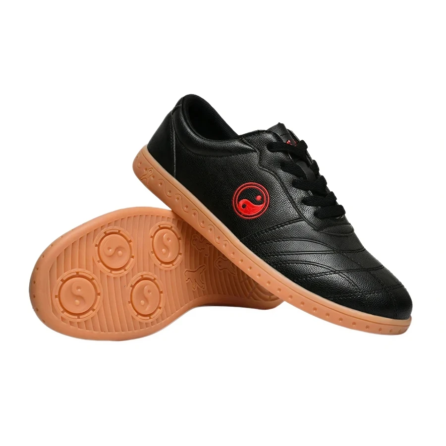 Leather Chinese KungFu Shoes Martial Arts TaiChi Taekwondo WuShu Karate Sport Shoes Sneakers Adult Karate & Taekwondo Shoes thumbnail 6