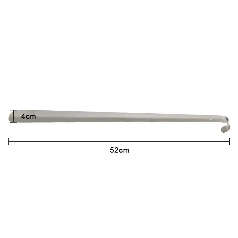 Stainless Steel Shoe Horns Long Handle Home Professional Shoehorn Metal Shoe Extractor Shoe Remover Lifter Pull Tools 52CM thumbnail 6