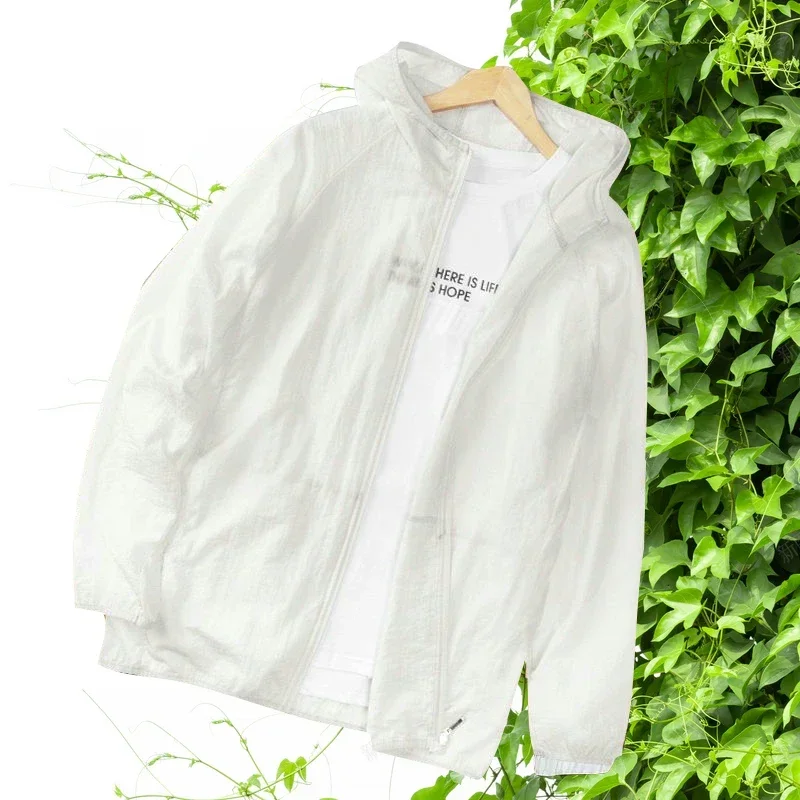 2025 Summer Men New Quick Dry Breathable Sunscreen Coat Men Women Coats for Running Hiking Traveling UV Protection Thin Jackets thumbnail 2