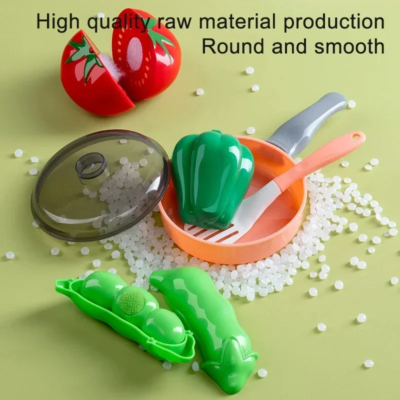Cooking Toys Pink Kitchen Toy Set Girl Boy toys Cut Fruit Vegetable Pizza Pretend Play Simulation Early Education Toys For Kids thumbnail 4