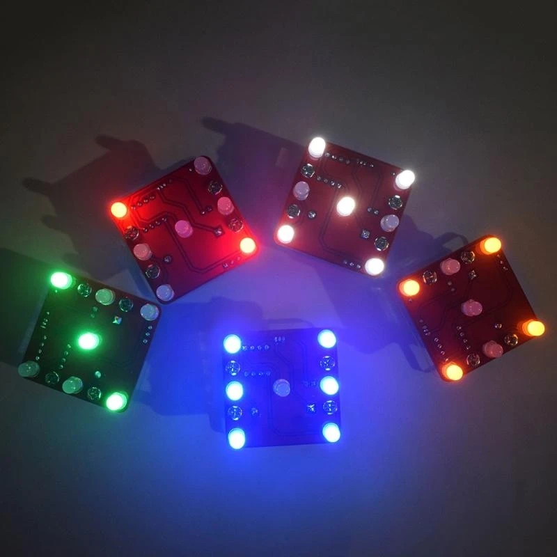 Swing Shaking LED Dice Kit Breathing Led Effect with Small Vibration Motor Diy Electronic Kits for Beginners Durable best sale thumbnail 3