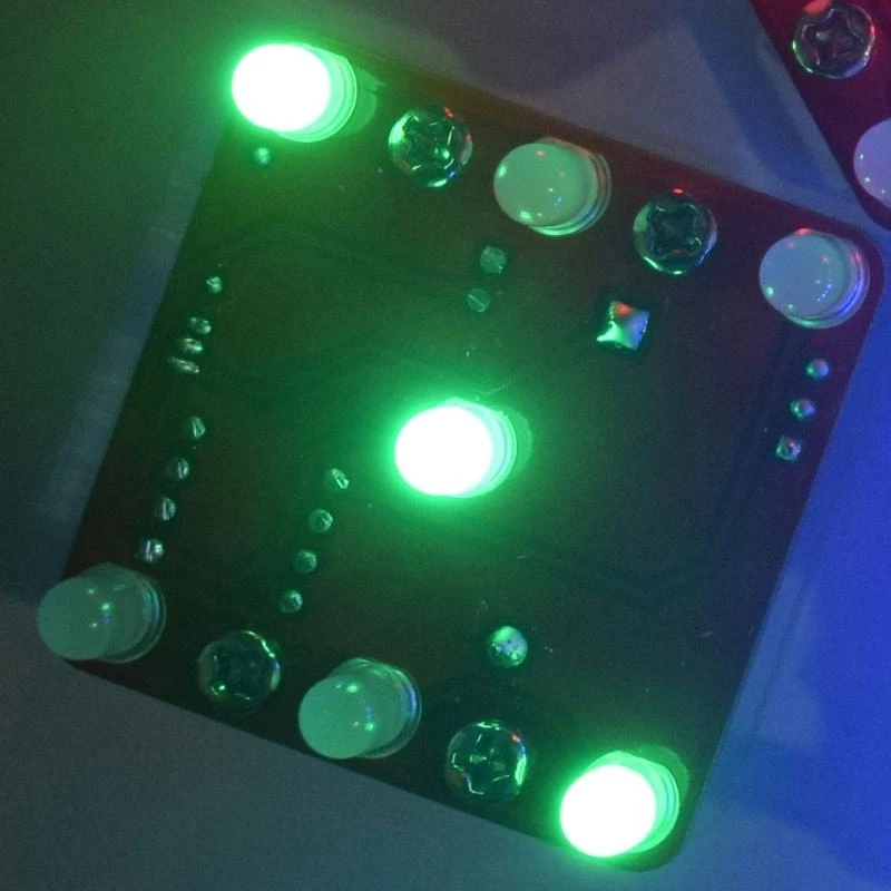 Swing Shaking LED Dice Kit Breathing Led Effect with Small Vibration Motor Diy Electronic Kits for Beginners Durable best sale thumbnail 6
