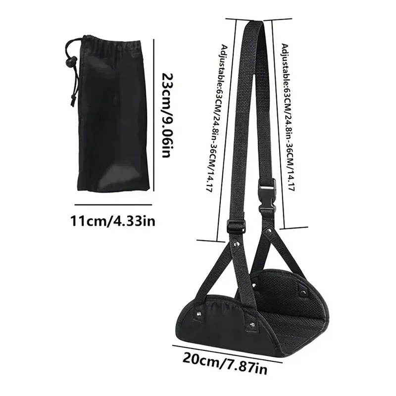2025 New Airplane Footrest With Adjustable Strap, Portable Hammock Leg Rest, Perfect Travel Accessories thumbnail 2