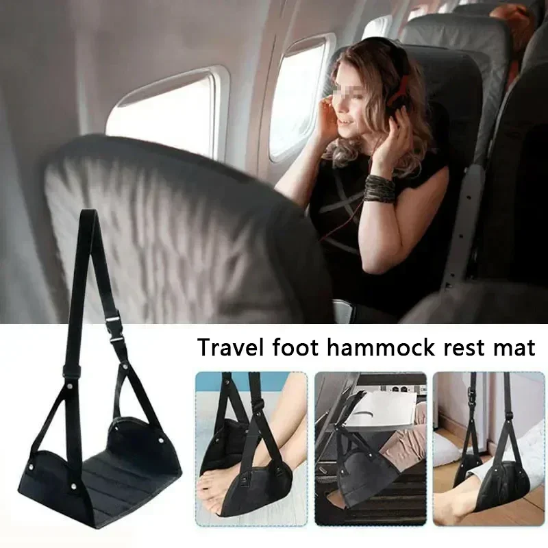 2025 New Airplane Footrest With Adjustable Strap, Portable Hammock Leg Rest, Perfect Travel Accessories thumbnail 6