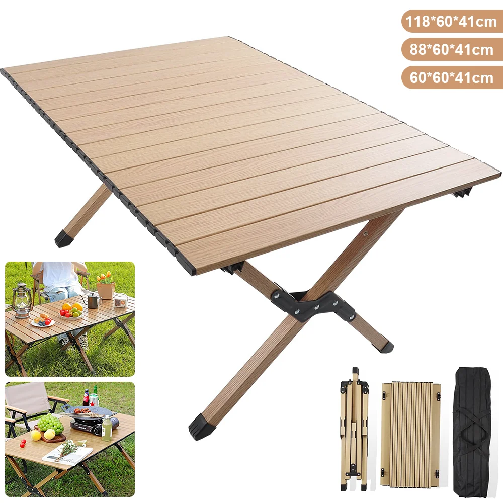 Outdoor Folding Table Camping Table Portable Table for Picnic Camping Hiking Travel BBQ with Carrying Bag