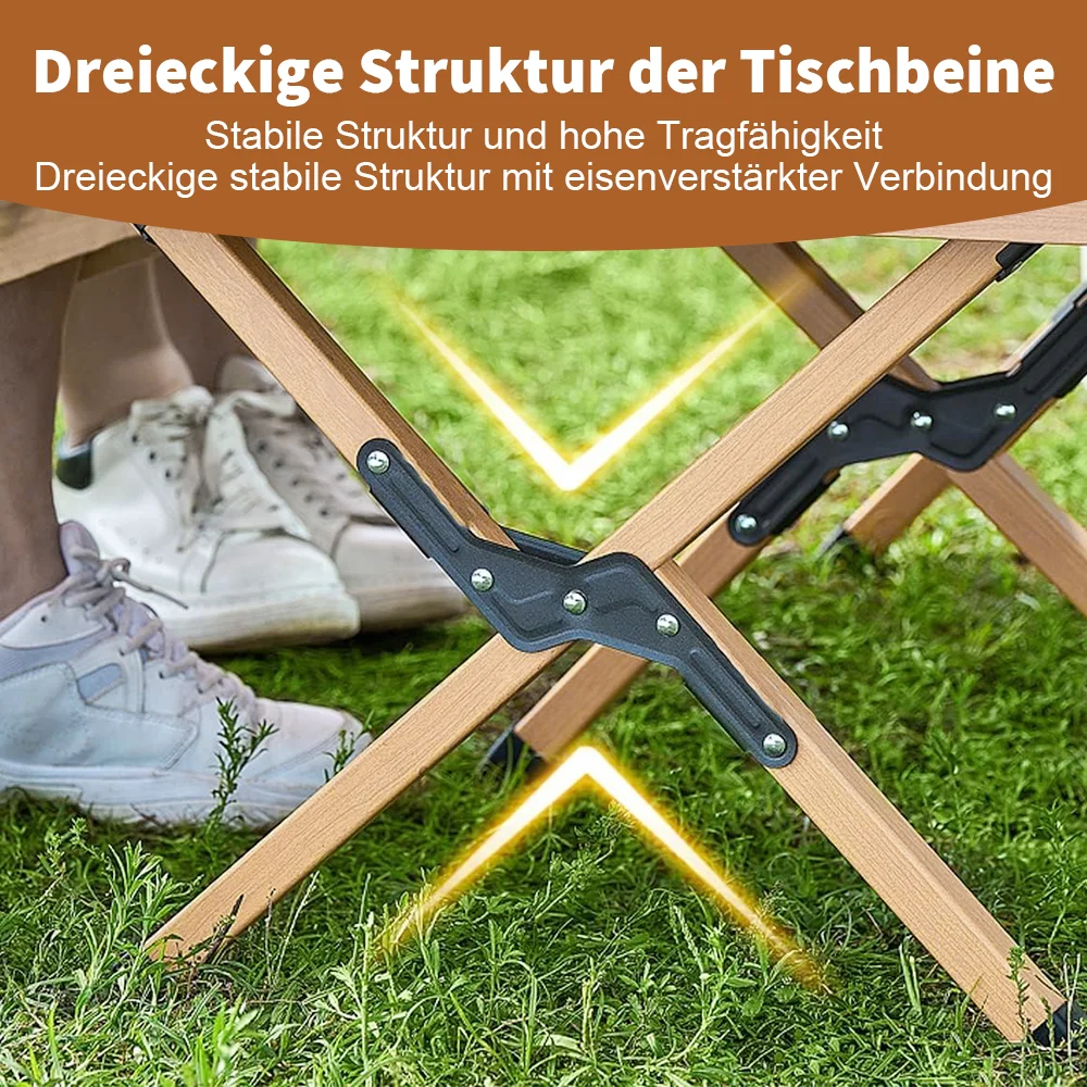 Outdoor Folding Table Camping Table Portable Table for Picnic Camping Hiking Travel BBQ with Carrying Bag thumbnail 4