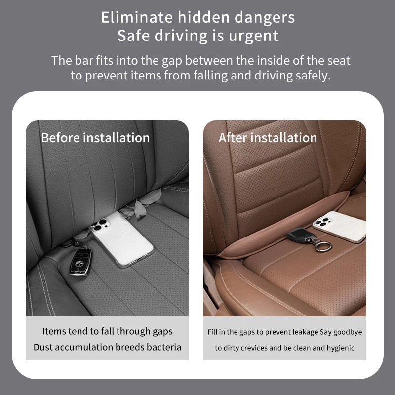Plug-In Car Seat Gap Filler Elastic EVA Car Seat Crevice Filling Strip Universal Seat Blocker Prevent Dropping Car Accessories thumbnail 5