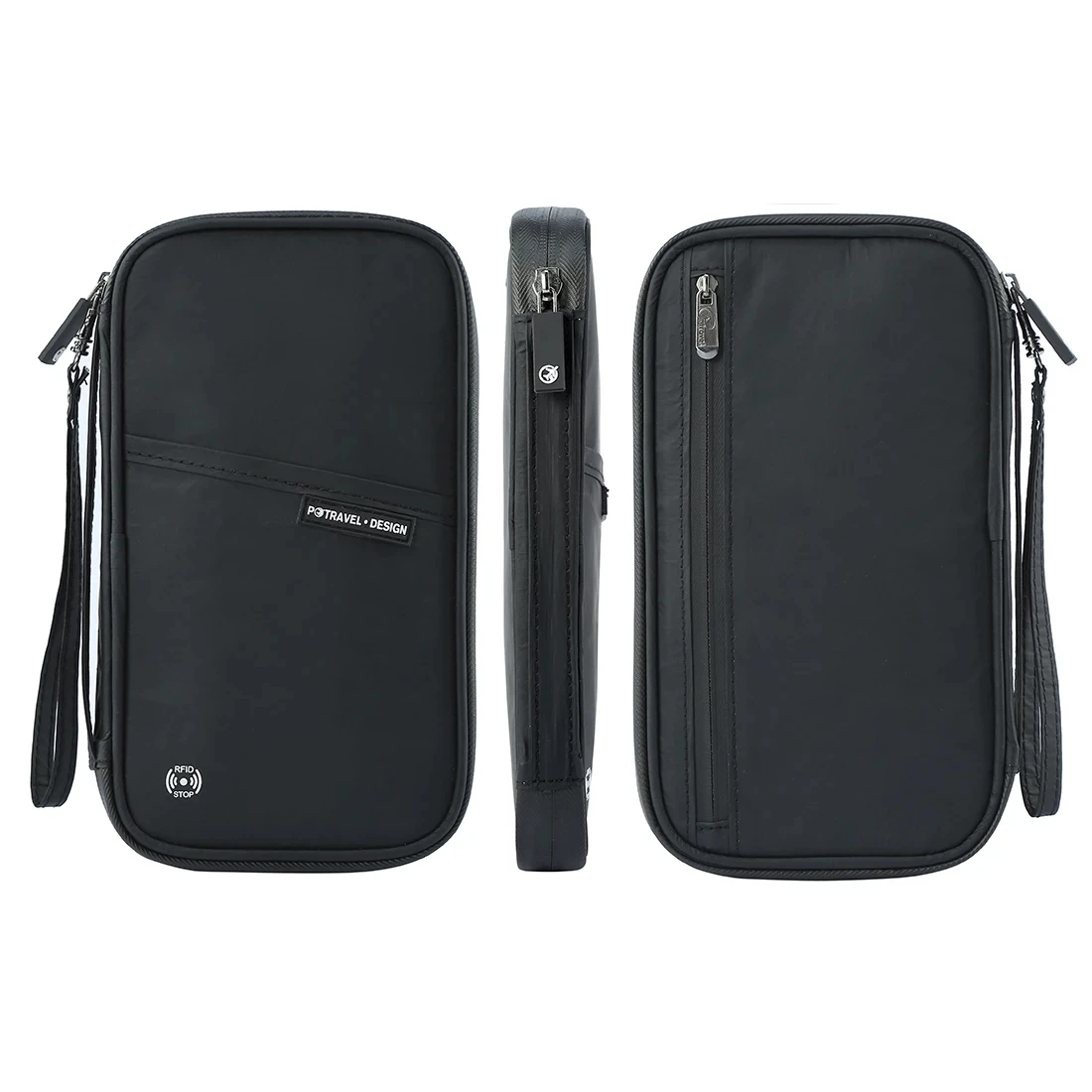 Travel Passport Wallet Organizer Bag with Card Holder Document Case for Family Crossbody Ticket Cash Storage Bag for Abroad Trip thumbnail 4