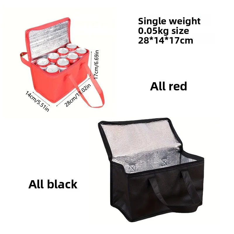 Portable Lunch Cooler  Beer Delivery Bag Folding Insulation Picnic Ice Pack Food Tote Thermal Bag Drink Carrier Insulated Bags thumbnail 4