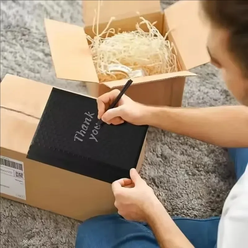 50-10Pack Kraft Bubble Mailers Self-Sealing Paper Envelopes Waterproof Cushioned Padded Foam Shipping Bags for Packaging thumbnail 6