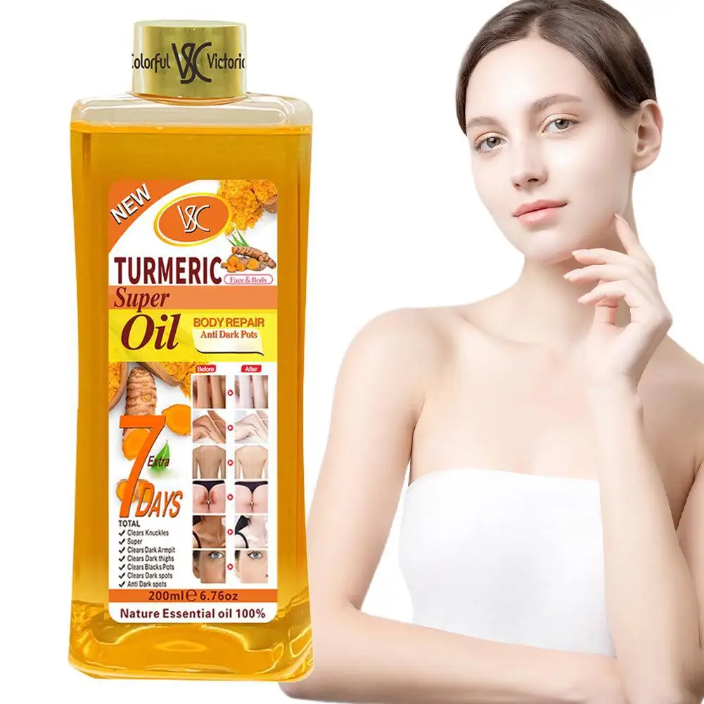200ml Turmeric Essential Oil For Face & Body Moisturizing Hydrating Natural Rose Essential Oil Face Care Skin Care thumbnail 5