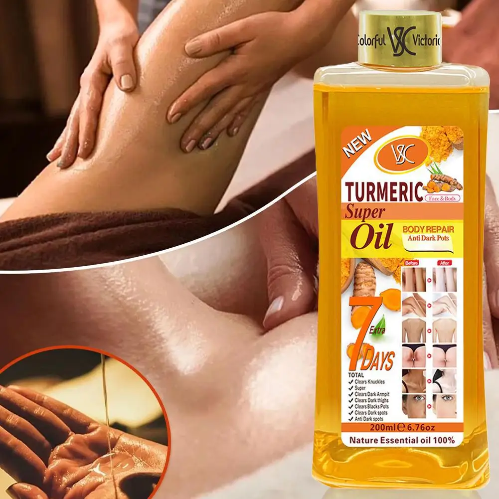 200ml Turmeric Essential Oil For Face & Body Moisturizing Hydrating Natural Rose Essential Oil Face Care Skin Care thumbnail 6