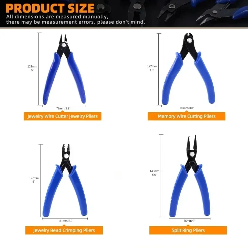 Beading Pliers Set Jewelry Crimping & Flush Cutters Essential DIY Tool Beading Projects & Jewelry Making Precision Crafting thumbnail 6